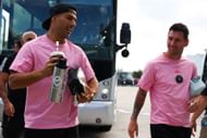 Luis Suarez (left) and Lionel Messi